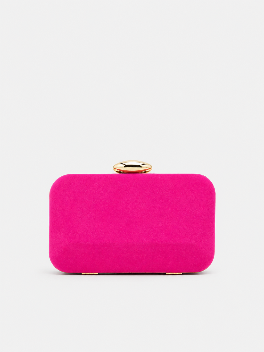 Clutch horizontal ovalado fucsia