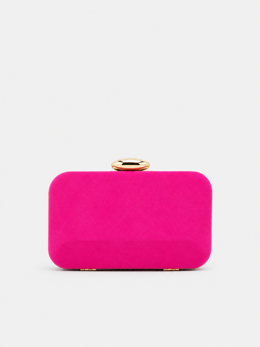 Clutch horizontal ovalado fucsia