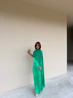 Viviana | Vestido Largo con Pañuelo – Verde
