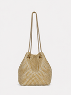 Clutch saco fiesta dorado