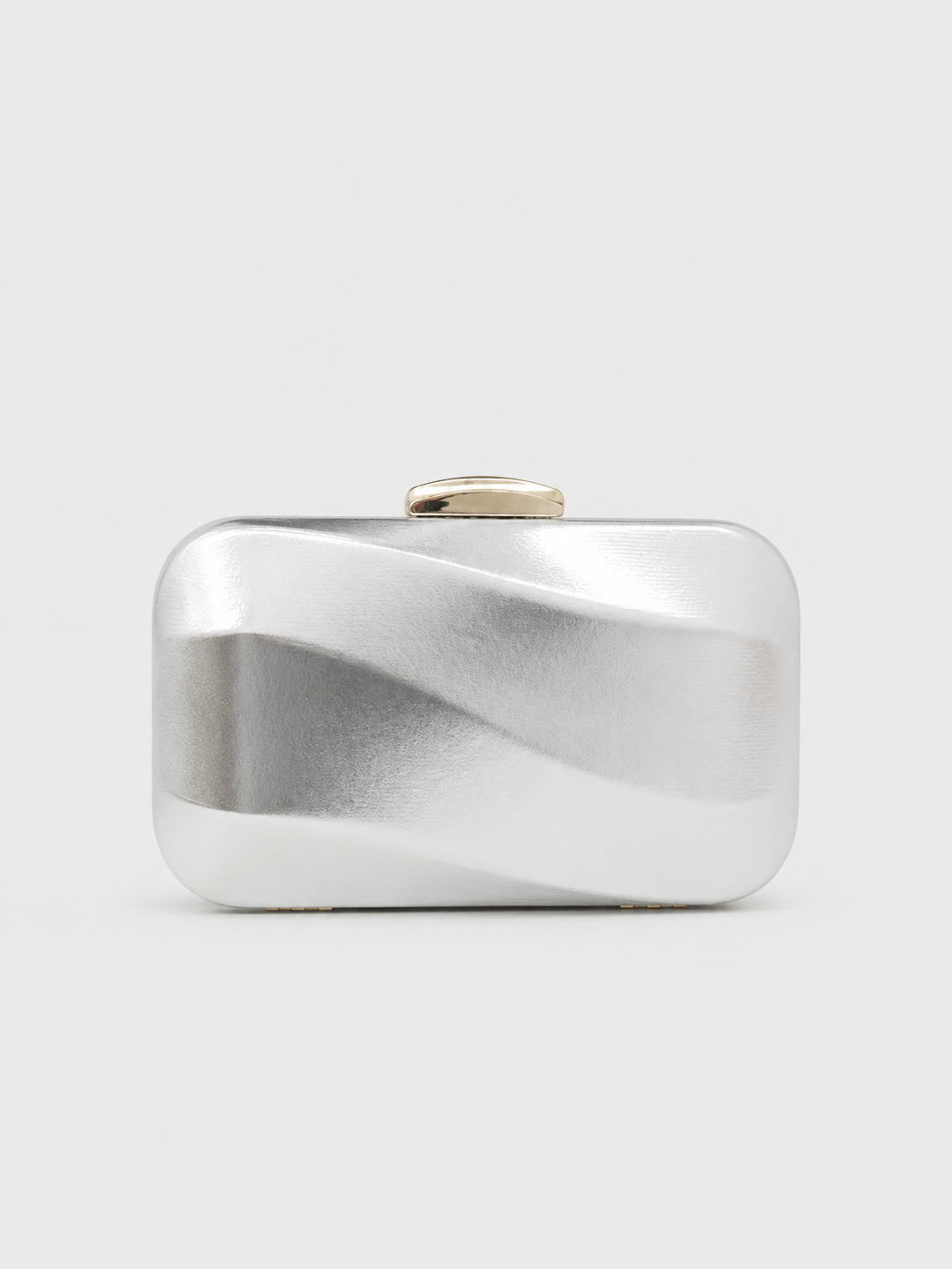 Clutch efecto ola plata