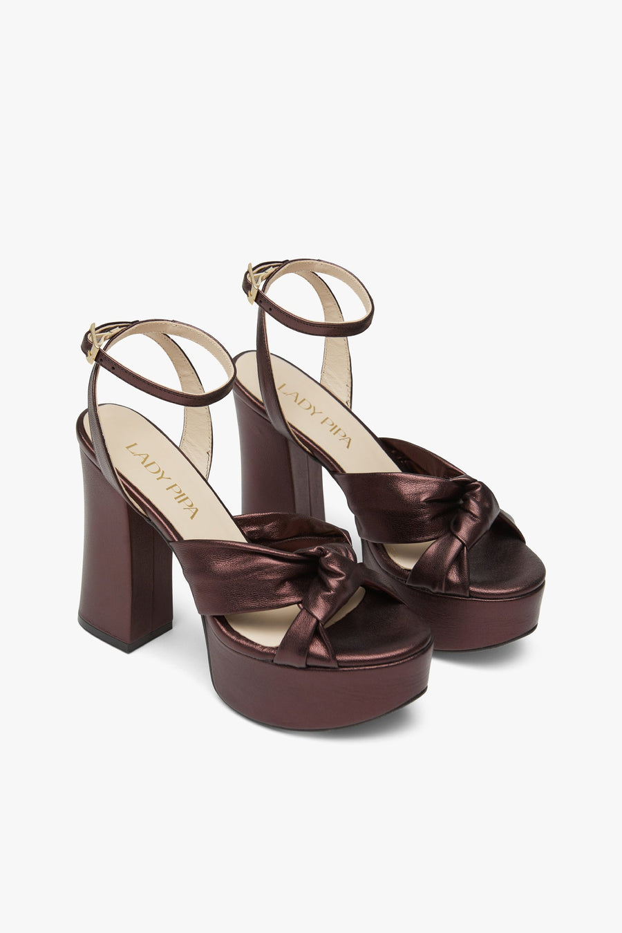 Sandalia Greta Block Burdeos